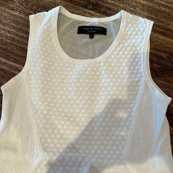 🎀Rag & bone white fitted tank xs - Picture 2 of 11